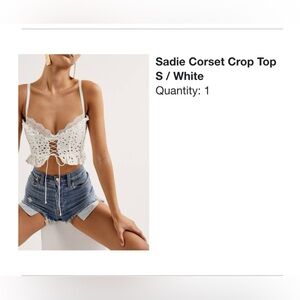 For Love and Lemons, Sadie Corset Crop top